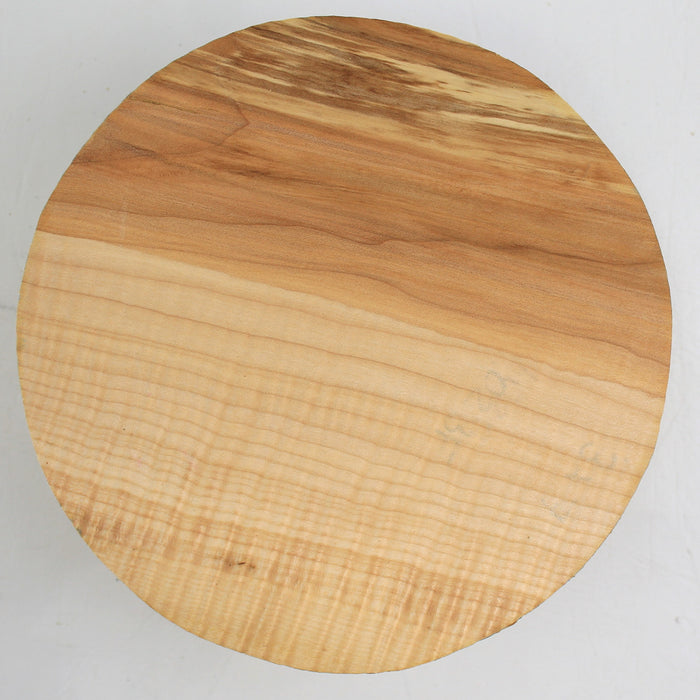 Maple Flame Round, Highly Figured, 7" x 2.8" Thick  - Stock #40571