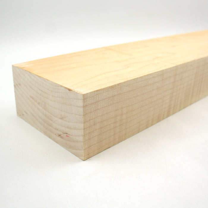 Maple Flame Neck Blank, 2A Figured, 23.7 x 4.8" x 2.4" Thick - Stock #40537