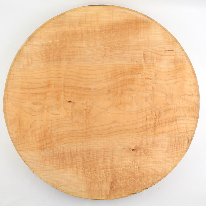 Maple Flame Round, Figured, 20"x 2.2" Thick  - Stock #40628