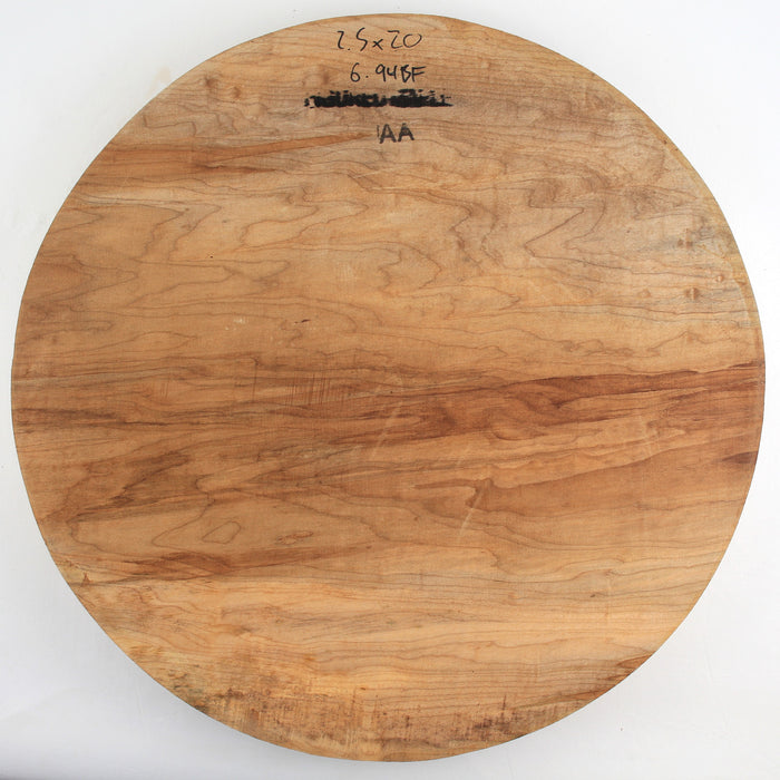 Maple Flame Spalted Round, Figured, 21.6"x 2.2" Thick  - Stock #40627