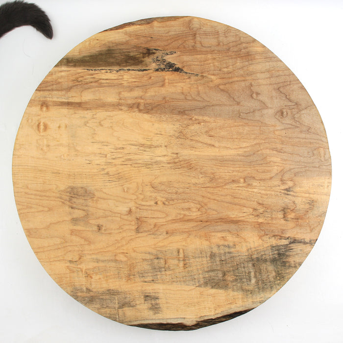 Maple Flame Spalted Round, Figured, 21.6"x 2.2" Thick  - Stock #40627