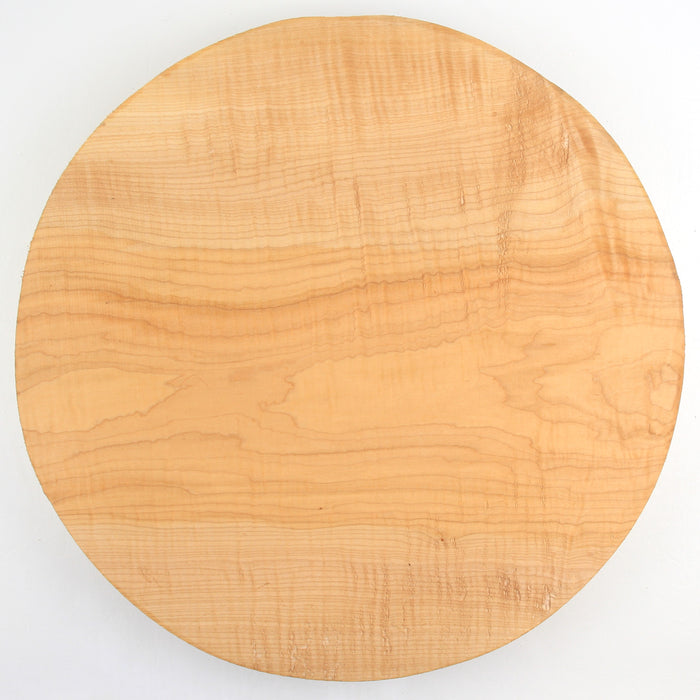 Maple Flame Round, Highly Figured, 6.1" x 3" Thick  - Stock #40612