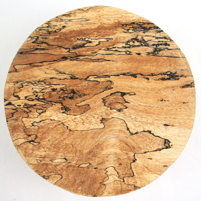 Maple Flame Spalted Round, 6.1" x 2.1" Thick - Stock #40551