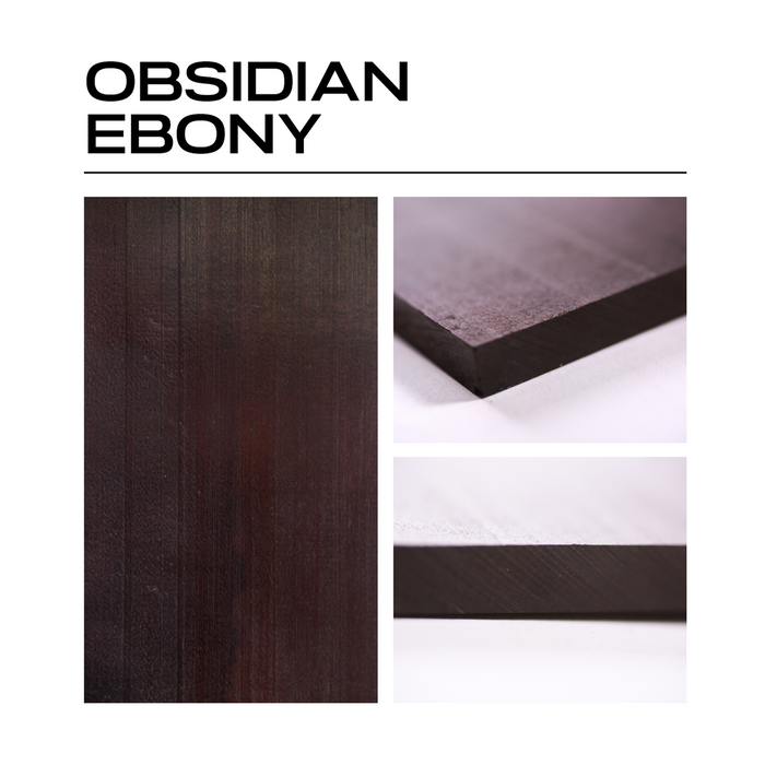 Obsidian Ebony (Ebony Alternative) Headstock Veneer