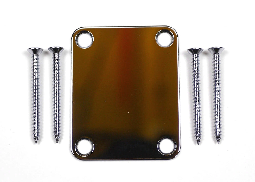 Gotoh Neck Mounting Plate with Screws, Chrome