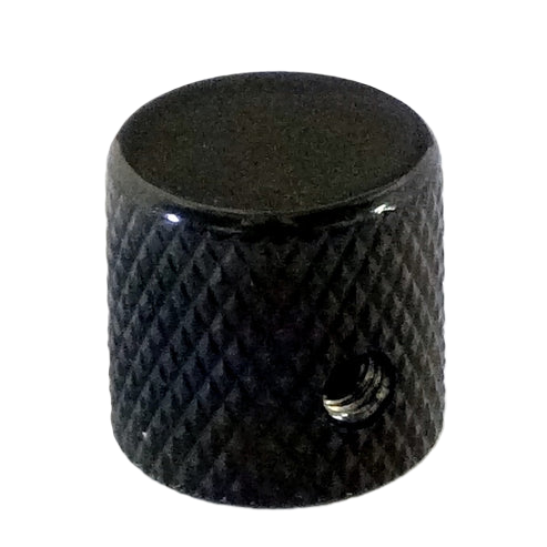 Flat Top Knob for 6mm shaft, Black
