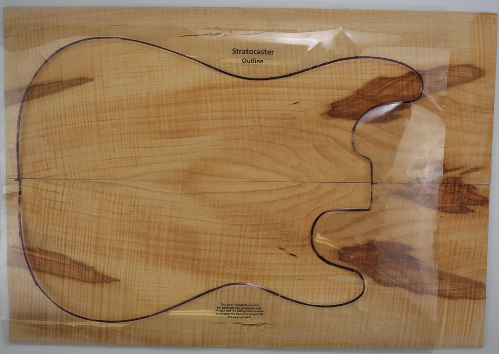 Chestnut Guitar Set, Highly Figured, 6.7mm (.26") thick - Stock #40401