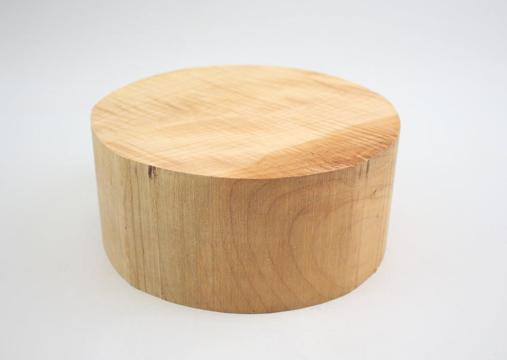 Maple Flame Round, Highly Figured, 6.7" x 3" Thick  - Stock #40564