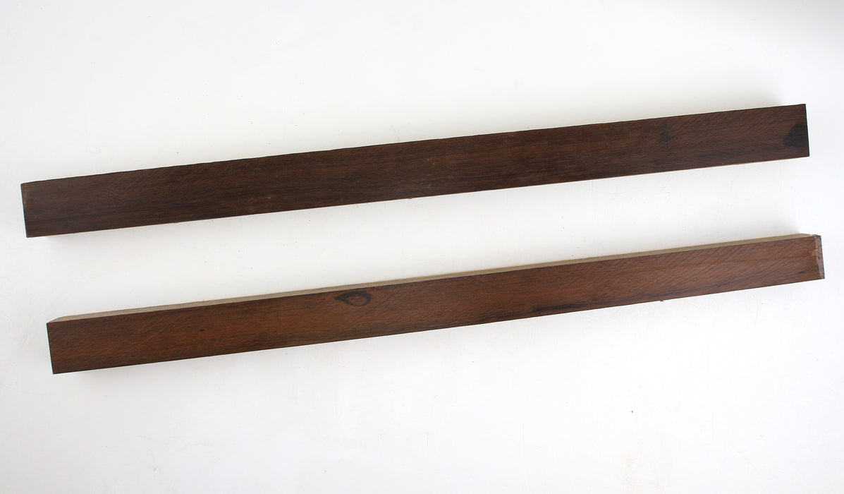 2 Katalox (Mexican Ebony) Spindles, 1.4" x 24" Long  - Stock #40632