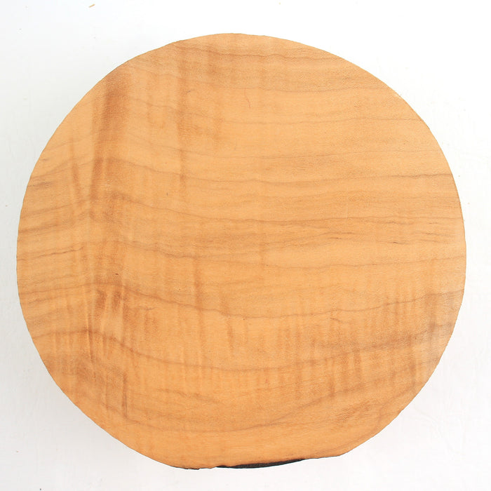 Maple Flame Round, Highly Figured, 6.8" x 2.6" Thick  - Stock #40549