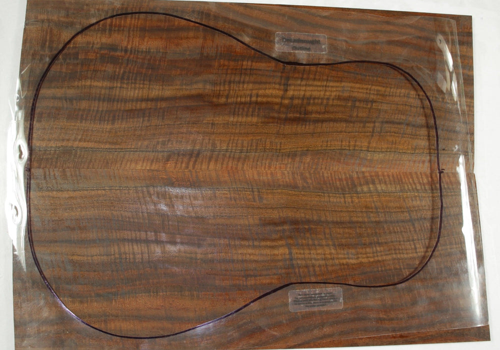 Claro Walnut Guitar set, 0.22" thick (+4A HIGHLY FIGURED) - Stock# 3-0035