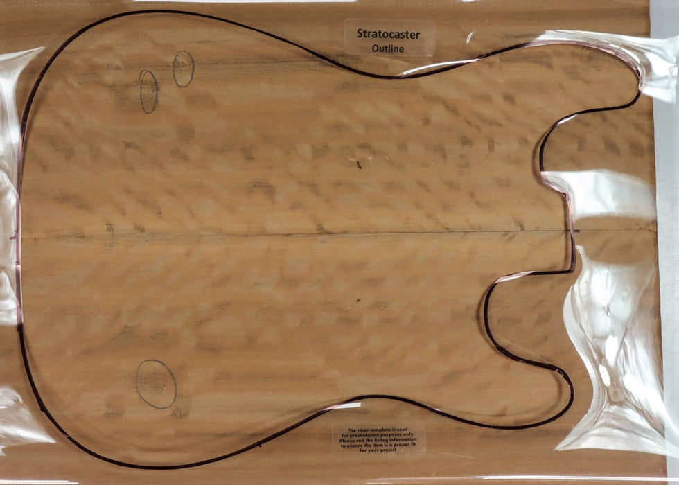 Eucalyptus Guitar set, 0.14" thick (Figured) - Stock# 2-8523