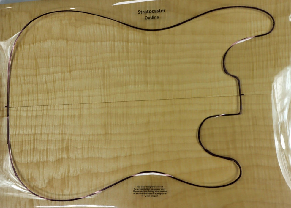 Maple Flame Guitar set, 0.47" thick (+3A FIGURED) - Stock# 2-8910