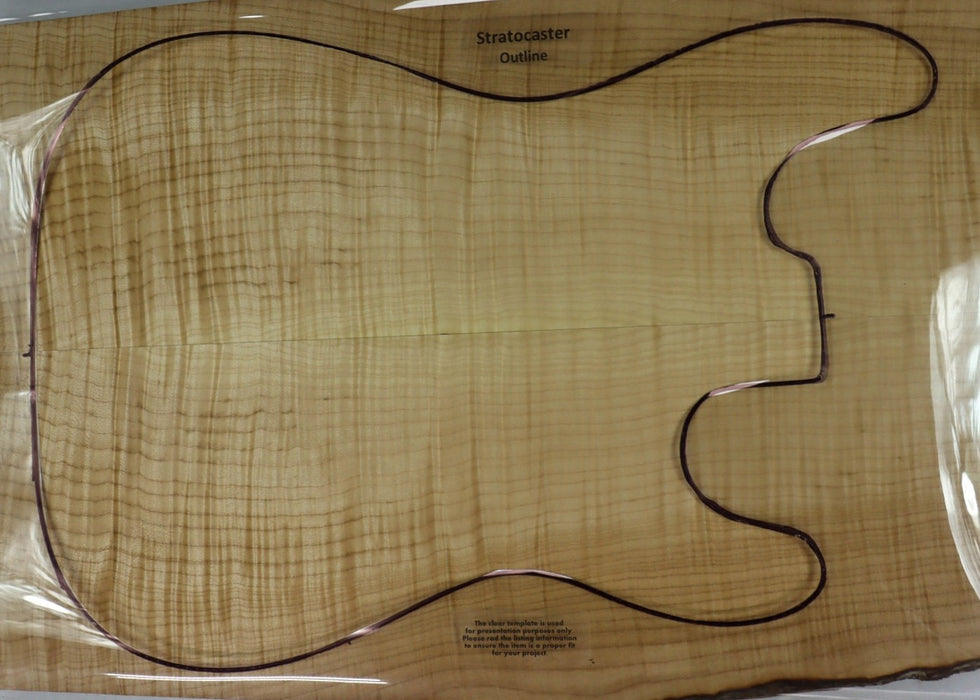 Maple Flame Guitar set, 0.26" thick (+3A FIGURED) - Stock# 2-8940