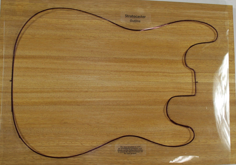 Espave Guitar set, 0.5" thick - Stock# 2-9831