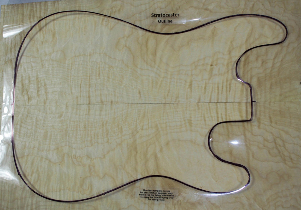 Maple Flame Guitar set, 0.19" thick (+3A FIGURED) - Stock# 2-9887