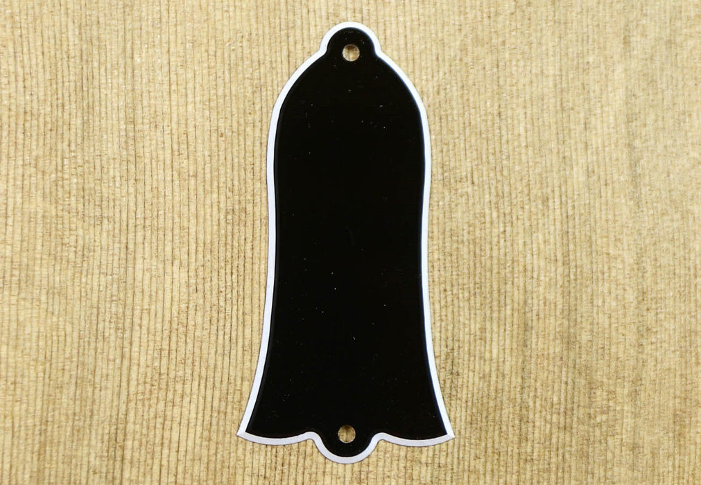 Trussrod Cover Bell shape, Black 2 Ply