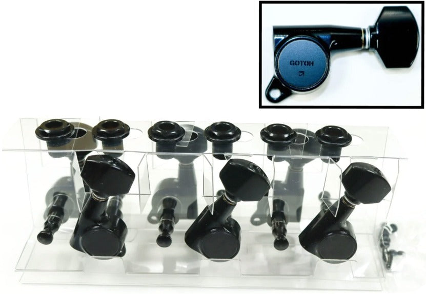 Gotoh SG381-B-07 Tuner set for Electric and Acoustic Guitar (6 LEFT)