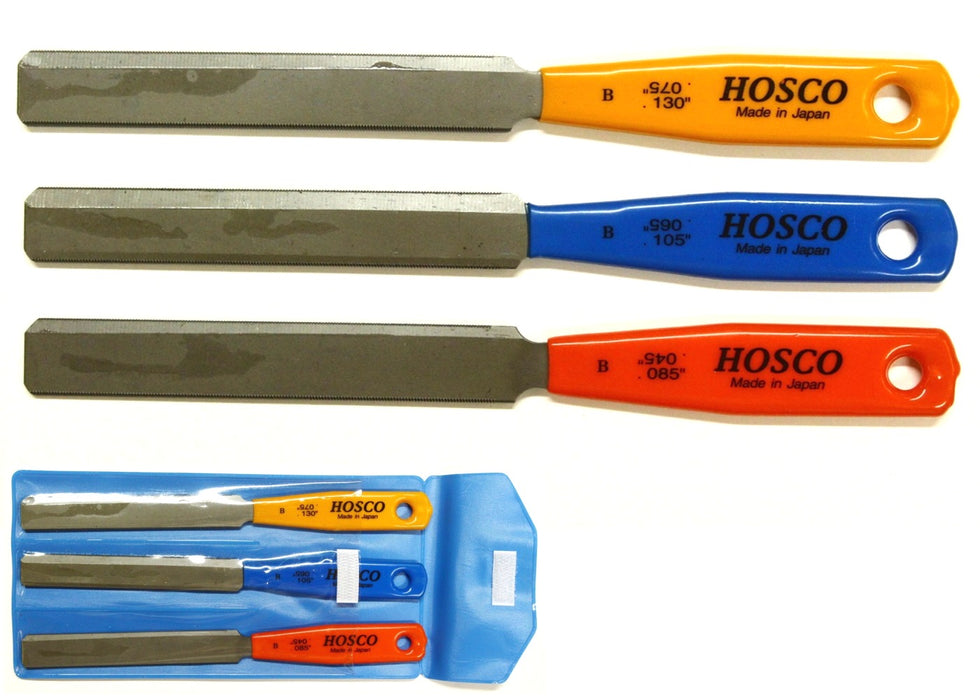 Set of 3 doubleedged Nut files for Bass Guitars — Cascadia Woodcraft